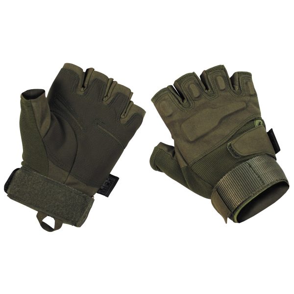 Taktičke rukavice,bez prstiju,zelene Garderoba