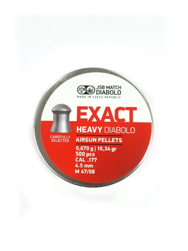 JSB Exact Heavy 4,5mm(.177) 0,670g 1/500 4.5mm/.177