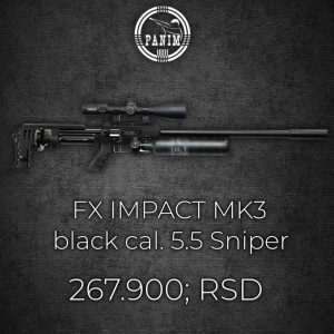 FX Impact MK3 Crni Sniper cal 5.5mm Vazdušne puške