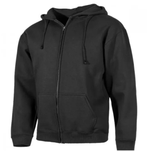 Džemper-jakna sa kapuljačom,crna 00622A Odeća