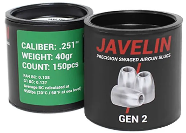 Javelin Gen 2 6.35 mm 40 grain (.251) Javelin Gen 2 6.35 mm 40 grain (.251) - 6.35mm/.25