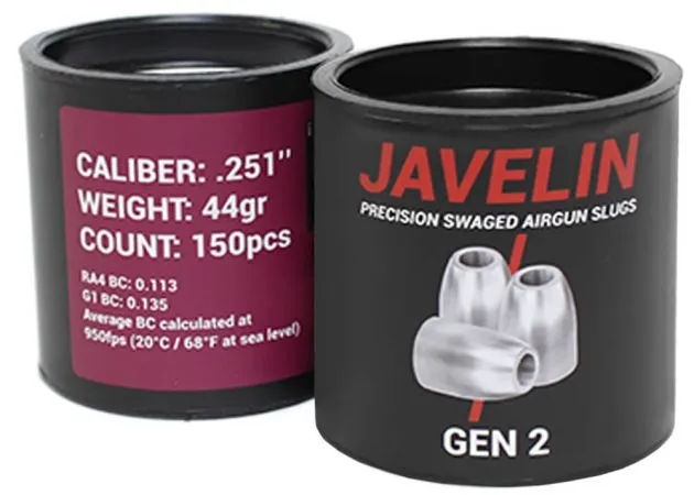Javelin Gen 2 6.35 mm 44 grain (.251) Javelin Gen 2 6.35 mm 44 grain (.251) - 6.35mm/.25