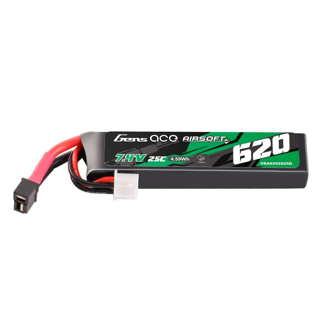 Gens Ace AEP baterie Li-Pol 7.4V 620mAh 25C Mini T-Dean Gens Ace AEP baterie Li-Pol 7.4V 620mAh 25C Mini T-Dean - AIRSOFT