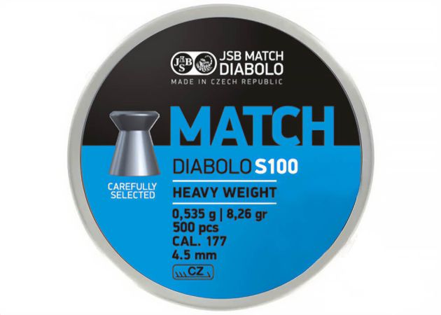 JSB Match Diabolo S100 4.5 mm 8.25 grain - 4.5mm/.177