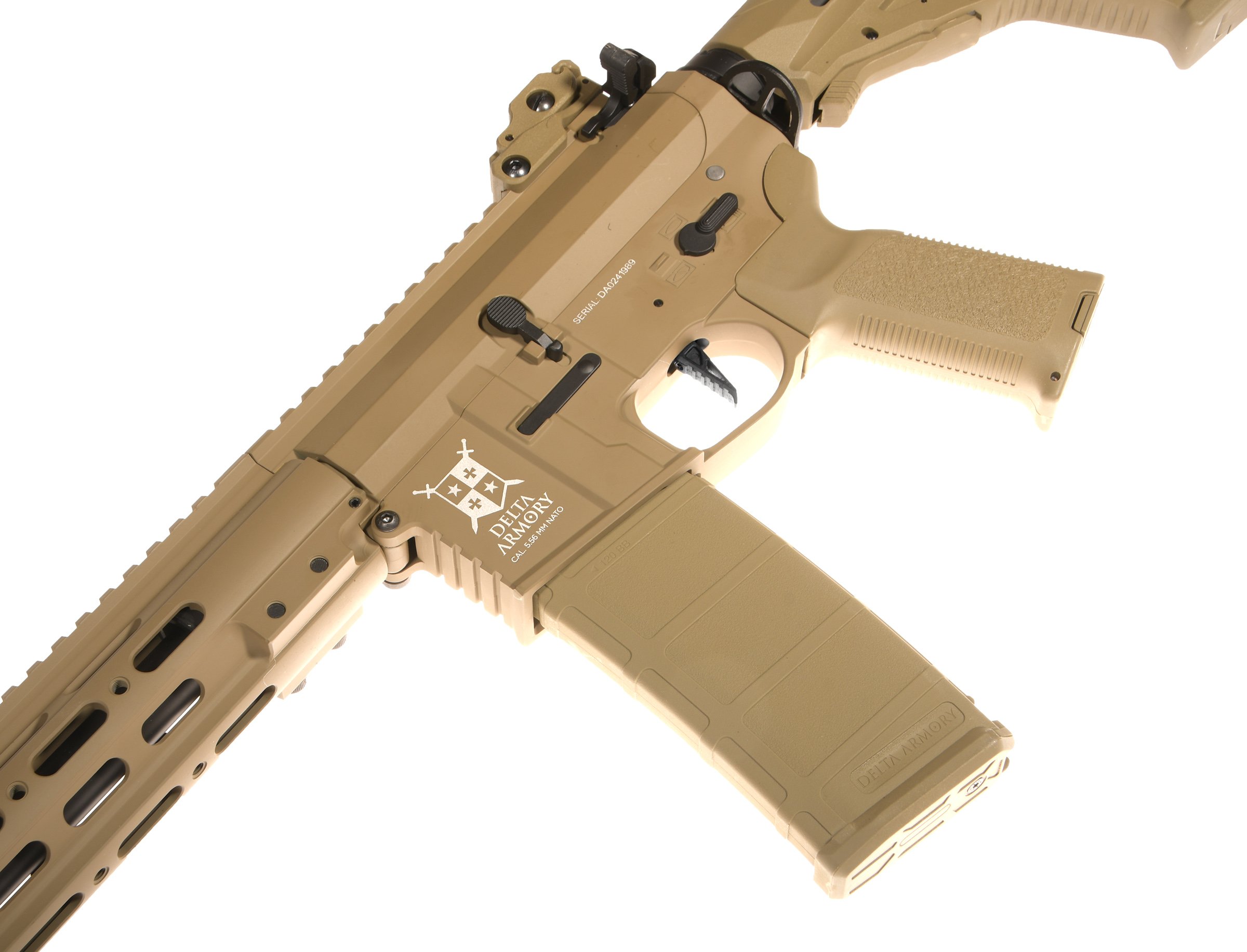 Delta Armory M4 Tempest 1 Alpha EAGLE Tan Delta Armory M4 Tempest 1 Alpha EAGLE Tan - AEG