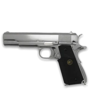 WE 1911 Co2 Blowback , 4.5mm/.177 – (Classic Silver – Full Metal – WE-45-E006B) - ORUŽJE