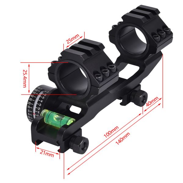 KANDAR 5002D Nosač Optike 25.4/30 mm sa Libelom, Picatinny - Montaže/nosači