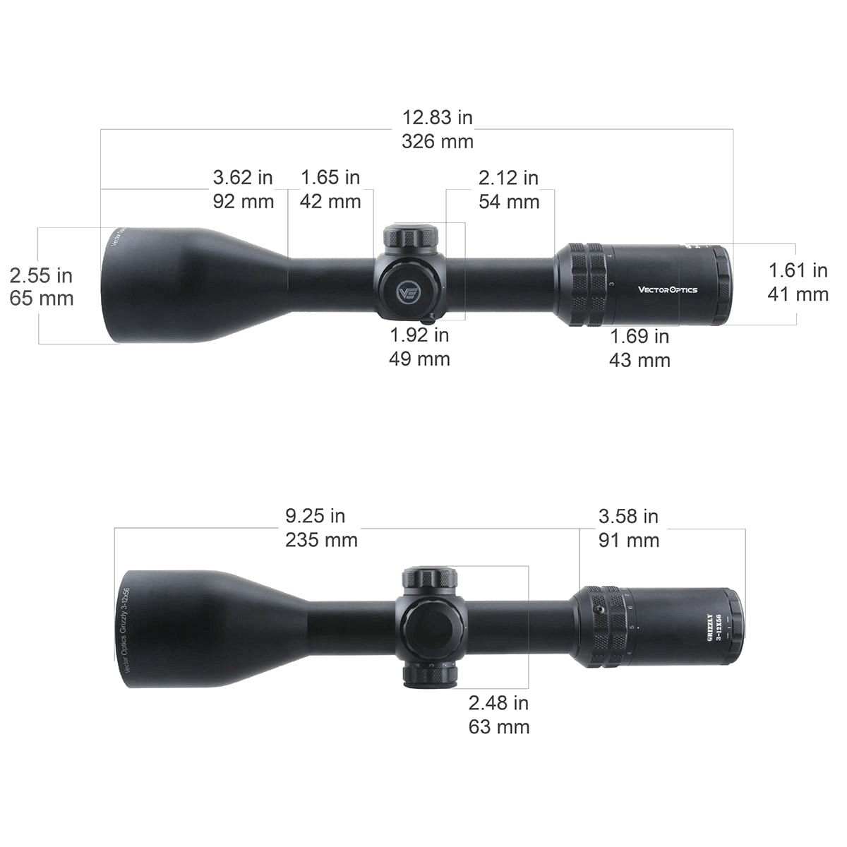 Vector Optics Grizzly 3-12×56 SFP SCOM-09 Vector Optics Grizzly 3-12×56 SFP SCOM-09 - OPTIČKI NIŠANI/MONTAŽE