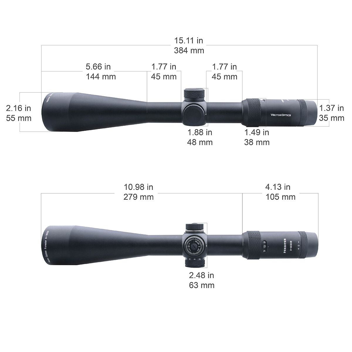 Vector Optics Forester 3-15×50 SFP SCOM-16 Vector Optics Forester 3-15×50 SFP SCOM-16 - OPTIČKI NIŠANI/MONTAŽE