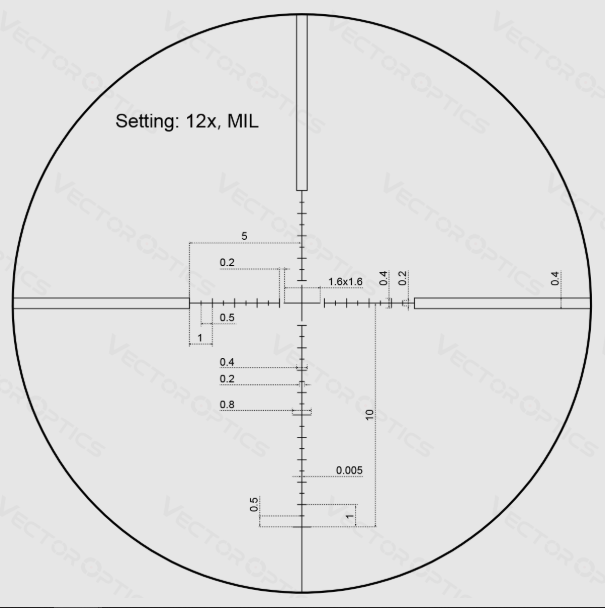 Vector Optics Veyron 3-12X44 SFP SCOM-24 Vector Optics Veyron 3-12X44 SFP SCOM-24 - OPTIČKI NIŠANI/MONTAŽE
